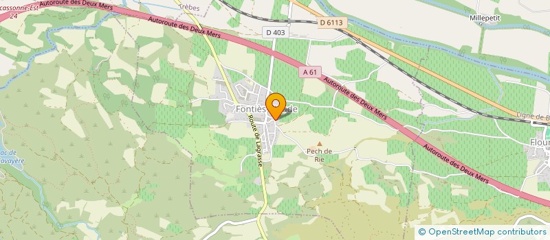 localisation de l'entreprise ORGONATH  FONTIES-D'AUDE