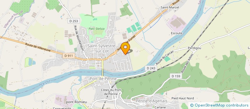 localisation de l'entreprise ORGONITE 971  SAINT-SYLVESTRE-SUR-LOT