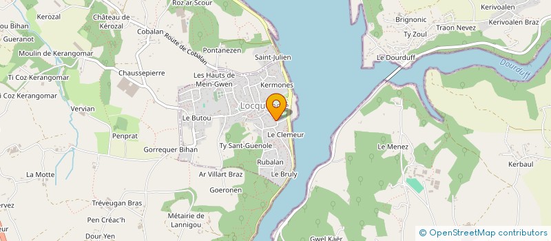 localisation de l'entreprise ORGUE SAINT GUENOLE  LOCQUENOLE