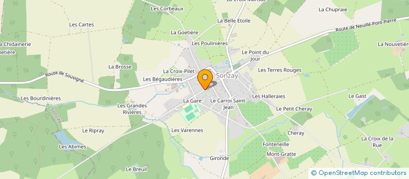 localisation de l'entreprise ORGUES BRADESI  ROUZIERS-DE-TOURAINE