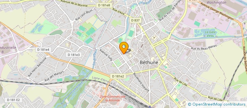 localisation de l'entreprise ORGUES EN BETHUNOIS à BETHUNE