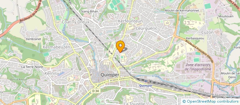 localisation de l'entreprise ORGUES EN FINISTERE à QUIMPER