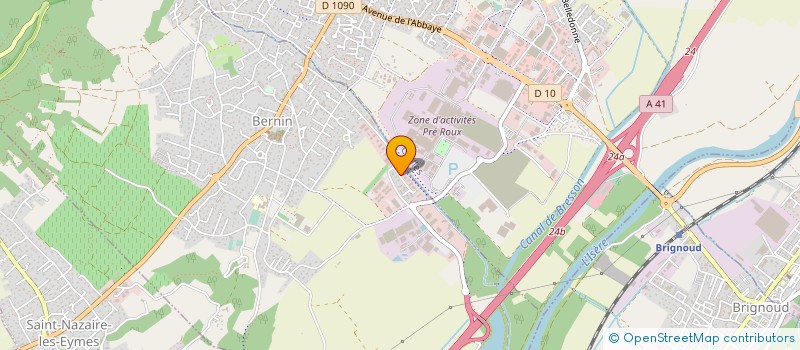 localisation de l'entreprise ORGUES GIROUD SUCCESSEURS  BERNIN