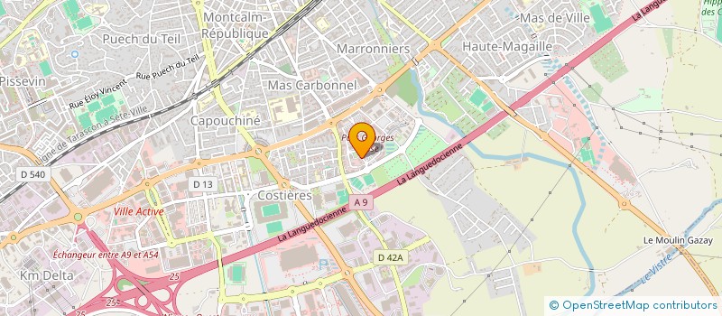 localisation de l'entreprise ORH  NIMES