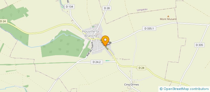 localisation de l'entreprise ORH CONSTRUCTION à HOUVILLE-LA-BRANCHE