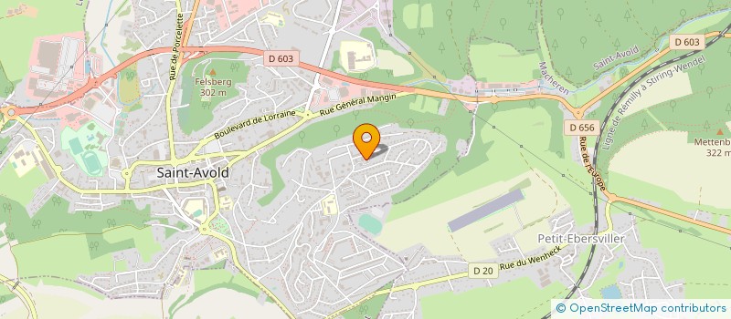 localisation de l'entreprise ORHAN  SAINT-AVOLD