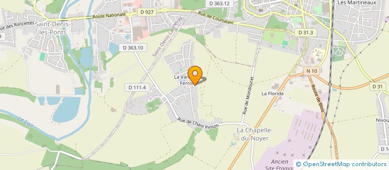 localisation de l'entreprise ORHAN à LA CHAPELLE-DU-NOYER