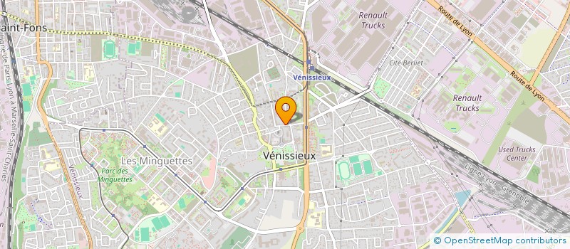 localisation de l'entreprise ORHAN IMMOBILIER  VENISSIEUX