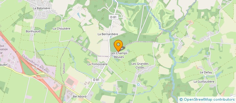 localisation de l'entreprise ORHATEK  TREILLIERES