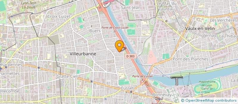 localisation de l'entreprise ORHEA IMMOBILIER  VILLEURBANNE