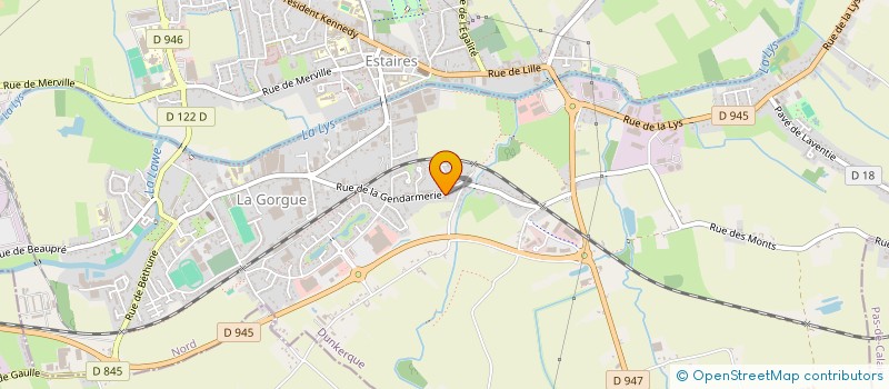 localisation de l'entreprise ORHEAL DB  LA GORGUE