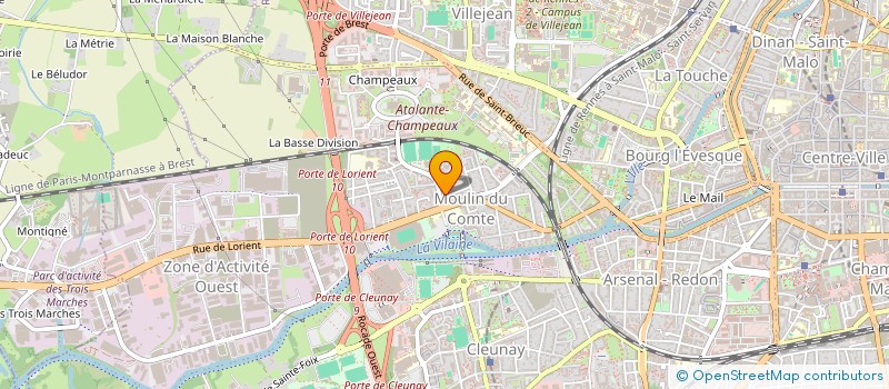 localisation de l'entreprise ORHEC  RENNES