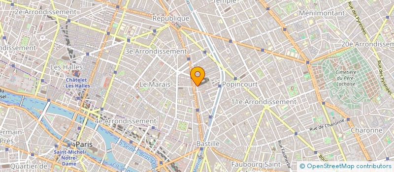 localisation de l'entreprise ORHY INVEST  PARIS