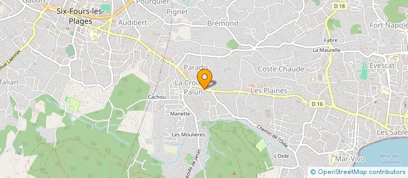 localisation de l'entreprise ORI DARIO à LA SEYNE-SUR-MER