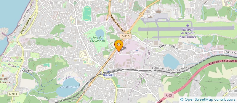 localisation de l'entreprise ORI L'OUTILLAGE RATIONNEL INDUSTRIEL à BIARRITZ