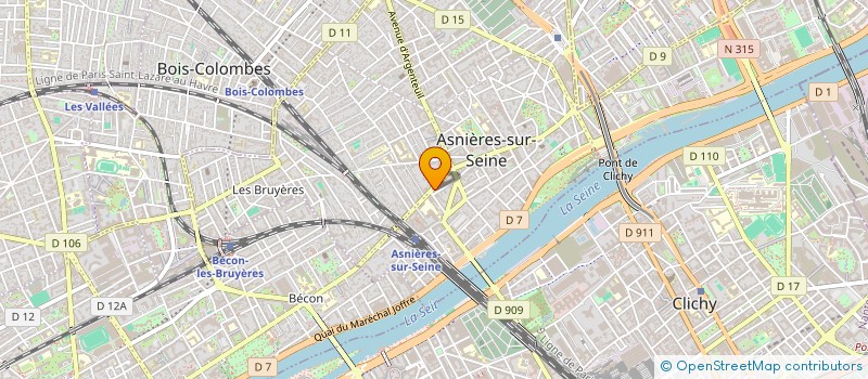 localisation de l'entreprise ORIA  ASNIERES-SUR-SEINE