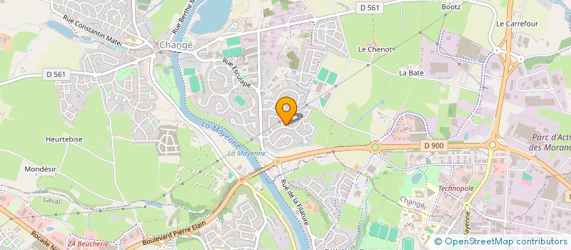 localisation de l'entreprise ORIA CONCEPT à CHANGE