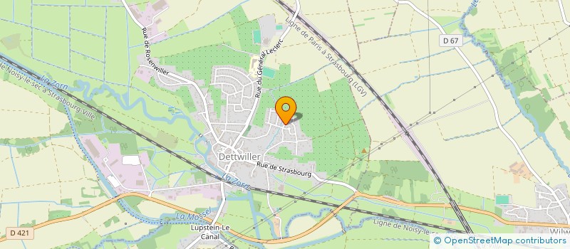 localisation de l'entreprise ORIA IMMO  DETTWILLER