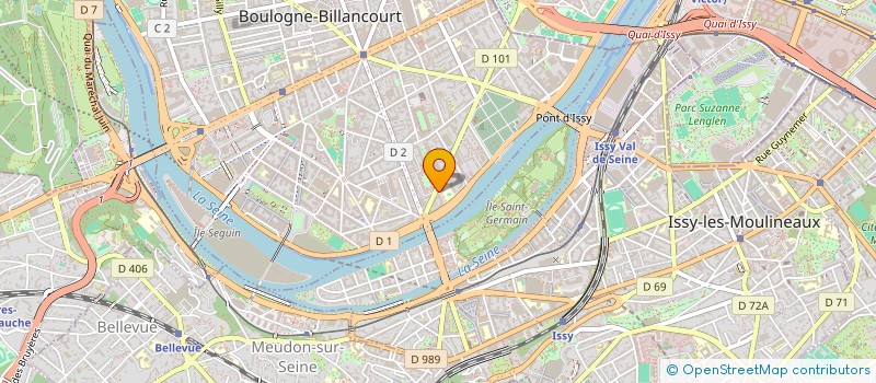 localisation de l'entreprise ORIA SERVICE à BOULOGNE-BILLANCOURT