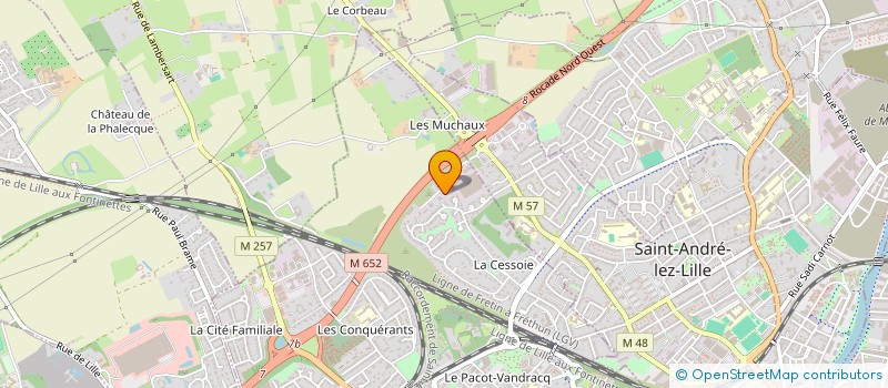 localisation de l'entreprise ORIA WATTIGNIES à LAMBERSART
