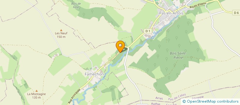 localisation de l'entreprise ORIACOOP à WARLINCOURT-LES-PAS