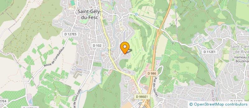 localisation de l'entreprise ORIADERM  SAINT-GELY-DU-FESC