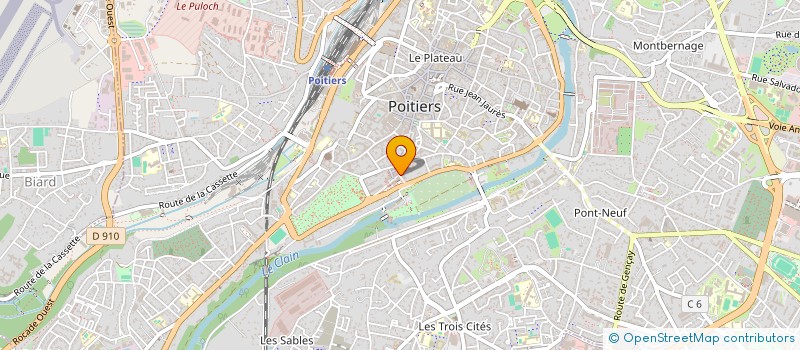 localisation de l'entreprise ORIALIS PARTENAIRES  POITIERS