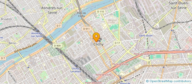 localisation de l'entreprise ORIALYS à CLICHY