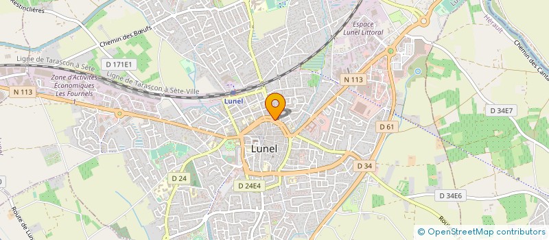 localisation de l'entreprise ORIALYS à LUNEL