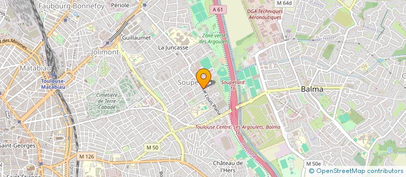 localisation de l'entreprise ORIANAT  TOULOUSE