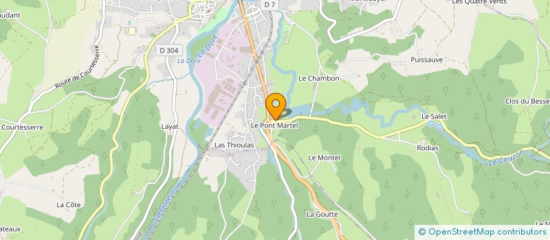 localisation de l'entreprise ORIANE à COURPIERE