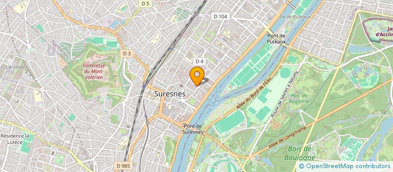localisation de l'entreprise ORIANE CONCEPT à SURESNES