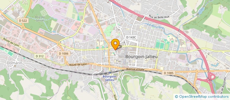 localisation de l'entreprise ORIANE JUSTINE DIETETIQUE à BOURGOIN-JALLIEU