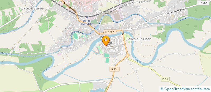 localisation de l'entreprise ORIANGE  SELLES-SUR-CHER