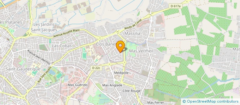 localisation de l'entreprise ORIBELLO à PERPIGNAN