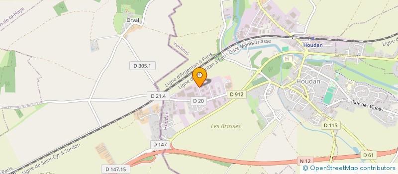 localisation de l'entreprise ORICO DENTAL  HOUDAN