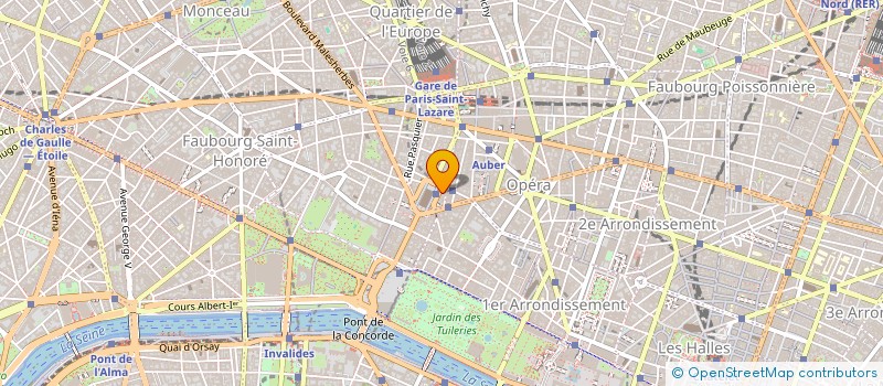 localisation de l'entreprise ORICORE  PARIS