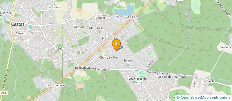 localisation de l'entreprise ORIDIS  CESTAS