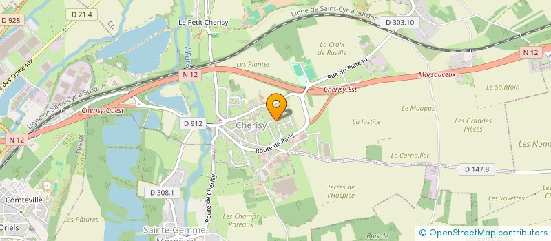 localisation de l'entreprise ORIDIS à CHERISY