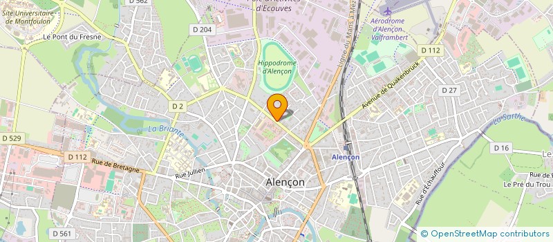 localisation de l'entreprise ORIEL à ALENCON