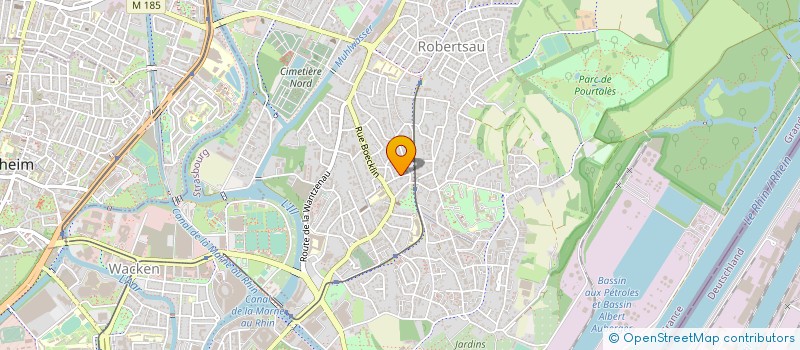 localisation de l'entreprise ORIEL à STRASBOURG