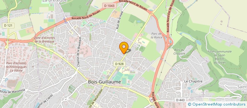 localisation de l'entreprise ORIELEC à BOIS-GUILLAUME
