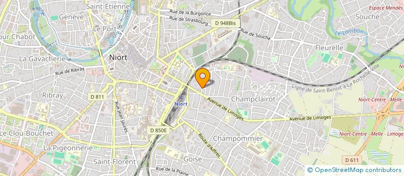 localisation de l'entreprise ORIENT ACTION  NIORT