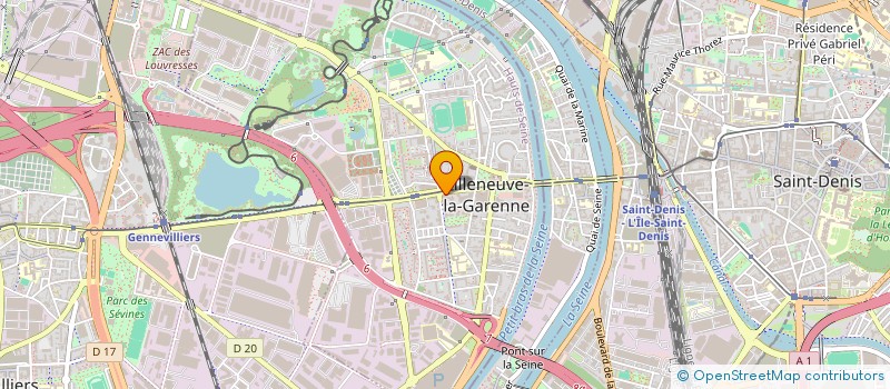 localisation de l'entreprise ORIENT ARTS A.O.A à VILLENEUVE-LA-GARENNE