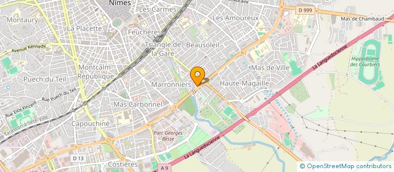 localisation de l'entreprise ORIENT COIFFURE  NIMES