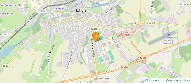 localisation de l'entreprise ORIENT DECO à L'AIGLE