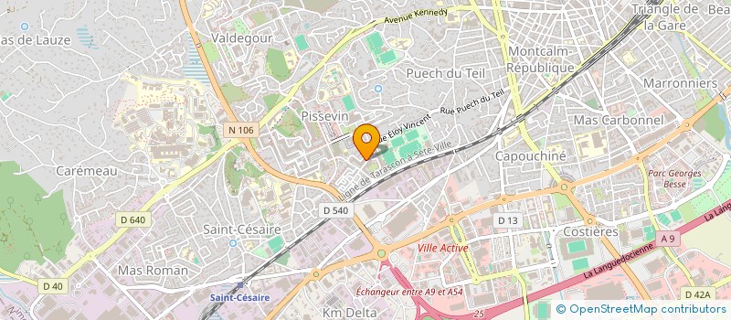 localisation de l'entreprise ORIENT DECO à NIMES