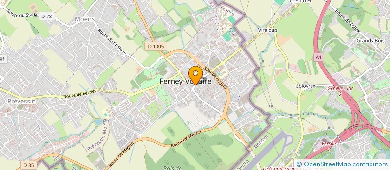 localisation de l'entreprise ORIENT EXPRESS à FERNEY-VOLTAIRE