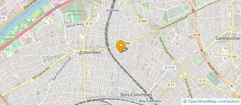 localisation de l'entreprise ORIENT EXPRESS à COLOMBES