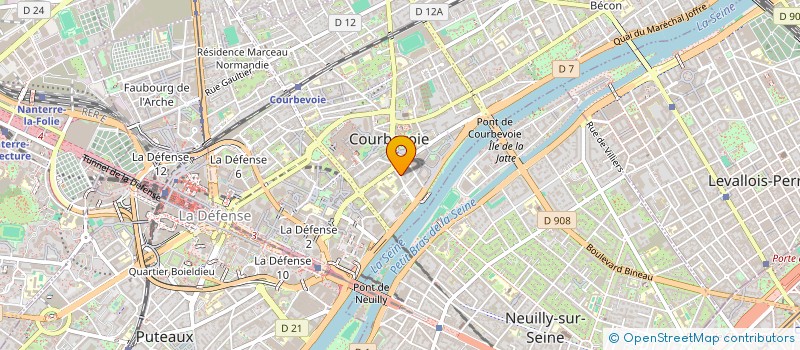 localisation de l'entreprise ORIENT EXTREME à COURBEVOIE